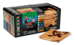 CanDo Low Powder Exercise Band - box of 40, 4' length - Gold - xxx-heavy