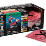 CanDo Low Powder Exercise Band - box of 40, 4' length - Red - light