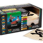 CanDo Low Powder Exercise Band - box of 40, 4' length - Tan - xx-light