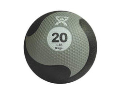 CanDo, Firm Medicine Ball, 11" Diameter, Silver, 20 lbs.