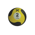 CanDo, Firm Medicine Ball, 8" Diameter, Yellow, 2 lbs.