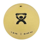 CanDo, Soft and Pliable Medicine Ball, 5" Diameter, Tan, 1 lbs.