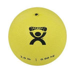 CanDo, Soft and Pliable Medicine Ball, 5" Diameter, Yellow, 2 lbs.