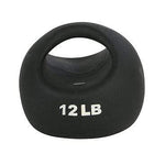 CanDo One Handle Medicine Ball - 12 lb - Black