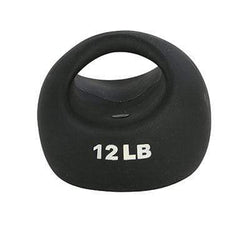 CanDo One Handle Medicine Ball - 12 lb - Black