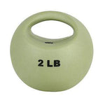 CanDo One Handle Medicine Ball - 2 lb - Tan