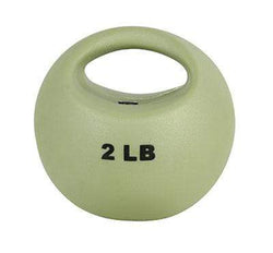 CanDo One Handle Medicine Ball - 2 lb - Tan