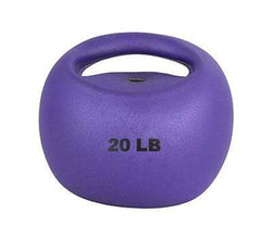 CanDo One Handle Medicine Ball - 20 lb - Purple