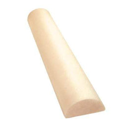 CanDo Foam Roller - Antimicrobial - Beige PE foam - 6" x 12" - Half-Round
