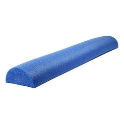 CanDo Foam Roller - Blue PE foam - 6" x 36" - Half-Round