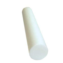CanDo Foam Roller - White PE foam - 6" x 36" - Round