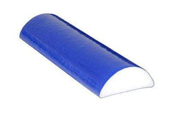 CanDo Foam Roller - PE foam, Blue TufCoat Finish - 4" x 12" - Half-Round