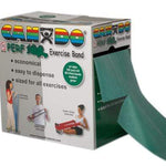 CanDo Latex Free Exercise Band - 100 yard Perf 100 roll - Green - medium