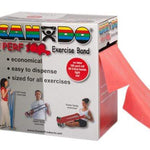 CanDo Latex Free Exercise Band - 100 yard Perf 100 roll - Red - light