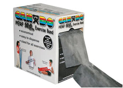 CanDo CanDo Perf 100 Low Powder Exercise Band CanDo Low Powder Exercise Band - 100 yard Perf 100 roll - Black - x-heavy