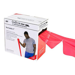 CanDo CanDo Perf 100 Low Powder Exercise Band CanDo Low Powder Exercise Band - 100 yard Perf 100 roll - Red - light