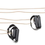 CanDo Tubing with Handles Exerciser - 3-piece full body set (18", 36", 48"), Tan, xx-light