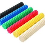 CanDo Twist-n-Bend Flexible Exercise Bar - 12" - 6-piece set (tan-black)