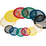 CanDo Hand Exercise Web - Latex Free - 7" Diameter - 6-piece set (tan, yellow, red, green, blue, black)