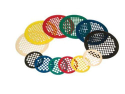 CanDo Hand Exercise Web - Latex Free - 7" Diameter - 6-piece set (tan, yellow, red, green, blue, black)