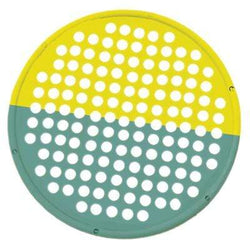CanDo Hand Exercise Web - Low Powder - 14" Diameter - multi-resistance, Yellow/Green