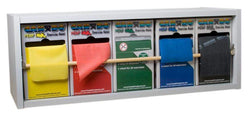 CanDo Dispens-a-Band exercise band rack, wood, 5 rolls