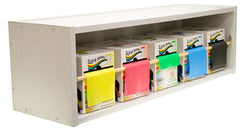 CanDo Dispens-a-Band exercise band rack, wood, 5 rolls, INCLUDING: 5 x 50 yard Sup-R Band latex free set (yellow, red, green, blue, black)