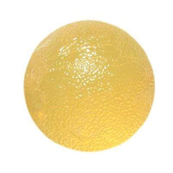 CanDo Gel Squeeze Ball - Standard Circular - Yellow - X-Light