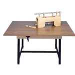 Work Table, rectangular, manual Hi-Low, 60" L x 48" W x 28" - 35.5" H