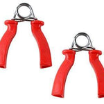 Fixed resistance hand grip, medium, red, pair