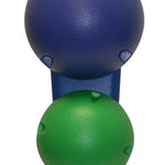 CanDo MVP Balance System - 5-Ball Set with Wall Rack (1 each: yellow, red, green, blue, black)