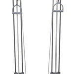 Chest Weight Pulley System - Dual handle (lower, mid) - two towers - 10 x 2.2 lb weights