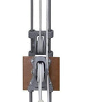 Chest Weight Pulley System - Triplex handle (lower, mid, upper) - one tower - 5 x 2.2 lb weights