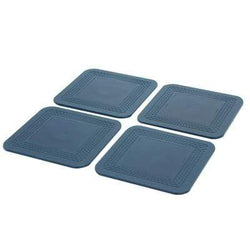 Dycem non-slip square coasters, set of 4, green