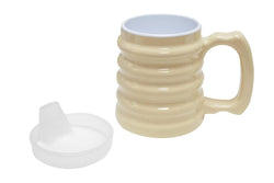 Hand-to-hand mug 10oz with spout lid