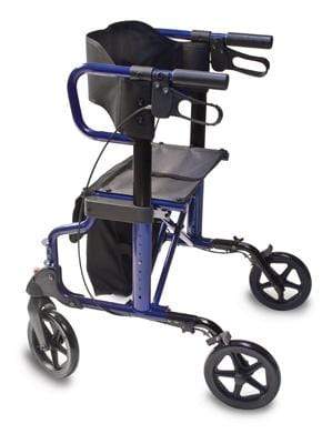 Lumex Hybrid LX Rollator Transport Chair, Majestic Blue