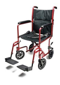 GF Transport Chair Lightweight Aluminum Transport Chair, 17"