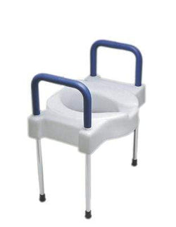 Maddak Elevated toilet seat with arms and legs, extra wide