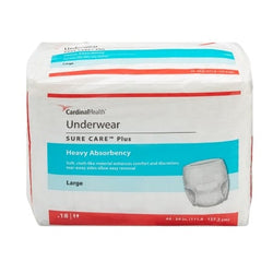 McKesson Briefs and Diapers Unisex Adult Absorbent Underwear Sure Care Small/Medium Disposable Heavy Absorbency