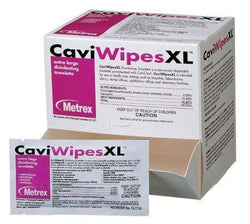 CaviWipes1 Towelettes (X-Large) Singles, Box of 50 single wipes. 9" x 12"