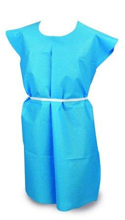 McKesson Gowns Patient Exam Gown McKesson Adult 2X-Large Blue NonSterile Case/25