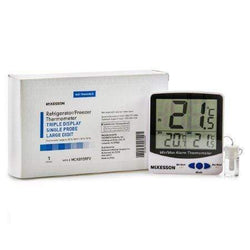 McKesson Thermometers and Hygrometers Refrigerator / Freezer Thermometer McKesson Fahrenheit / Celsius -58° to +158°F Internal Sensor
