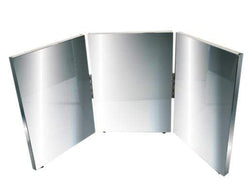 Glassless mirror, triple panel, 12" W x 16" H