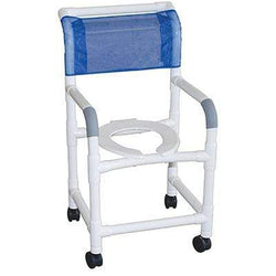 Shower chair 18", 3" twin casters