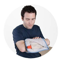 Relief Pak HotSpot Moist Heat Pack Cover - Terry with Foam-Fill - Half Size - Case of 12