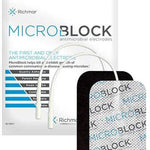 Micro Block Antimicrobial Electrodes, 2? x 3.5? Rectangle White Cloth (10 packs of 4)