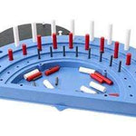 Semi-circular peg Board