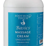 Basics Massage Cream Unscented, 1 Gallon