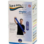 Sup-R band, latex-free, 5-foot Singles¨, 30 piece dispenser, blue