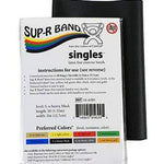 Sup-R Band Latex Free Exercise Band - 5 foot Singles, Black - x-heavy